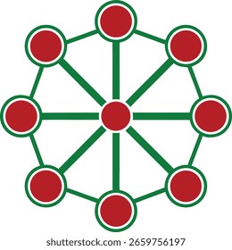 Abstract geometric network representation visualizing connection and digital intelligence