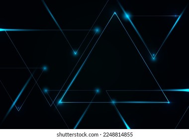 Abstract geometric network technology modern design background