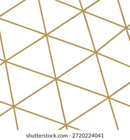 Rede Geométrica Abstrata de Linhas Douradas Finas em Padrão Branco cruzando