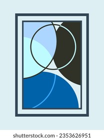 abstract geometric neutral color boho mid century modern wall decor boho design digital color series