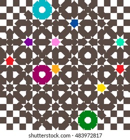 Abstract geometric new colorful pattern for background.