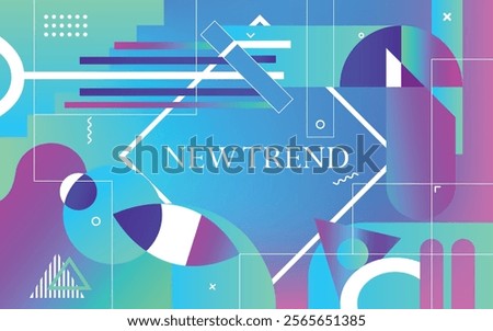 Abstract geometric new trend background.