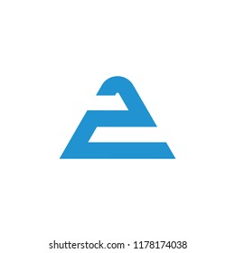 abstract geometric number 2 symbol vector