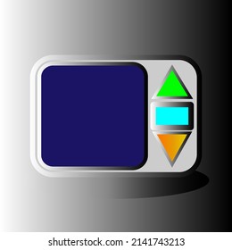 Abstract geometric object gray gradient background vector illustration