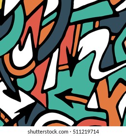 abstract geometric objects graffiti grunge effect