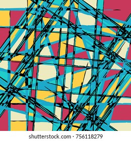 Objetos geométricos abstractos Graffiti Grunge Efecto