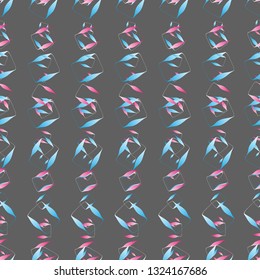 Abstract geometric on gray background texture, geometric shape pattern