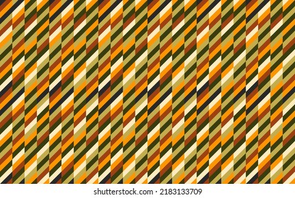 Resumen del patrón de optación geométrica sin fisuras. Paralelograma apilado de color rojo, amarillo, negro, verde y blanco. Fondo de ilusión óptica. Para tela de tela de seda de tela de tela cubierta de decoración textil.