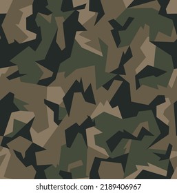 Abstract geometric optic camouflage seamless repeat pattern