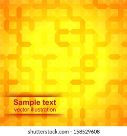 Abstract geometric orange background for design