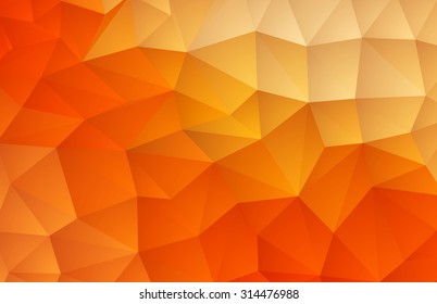 Abstract geometric orange background for design.Vector illustration