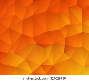Abstract geometric orange background for design.Vector illustration