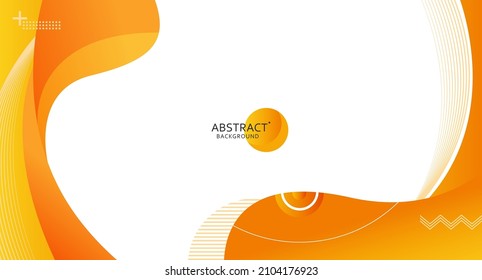 Abstract geometric orange background. Geometry minimalistic artwork poster with simple shape and figure