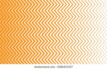 abstract geometric orange big to small zigzag line pattern.