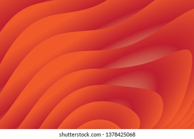 Abstract geometric orange color background. Vector, illustration.