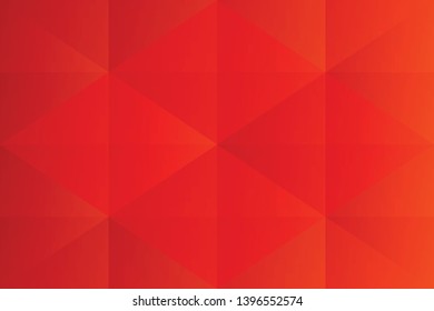 Abstract geometric orange color background, vector illustration