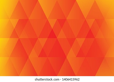 Abstract geometric orange color background, vector illustration