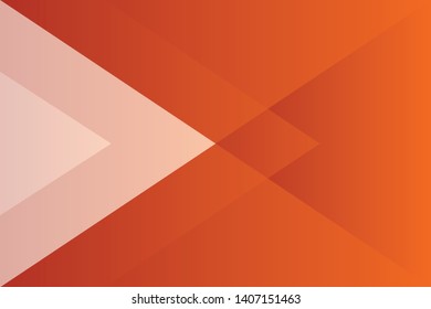 Abstract geometric orange color background, vector illustration