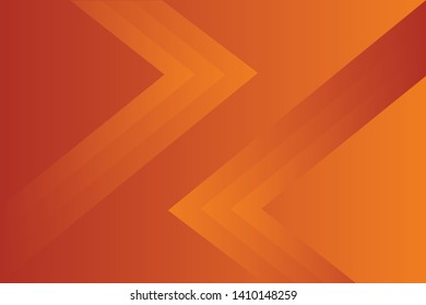 Abstract geometric orange color background, vector illustration