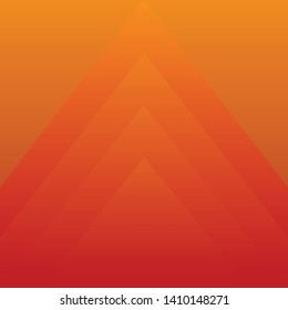 Abstract geometric orange color background, vector illustration