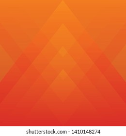 Abstract geometric orange color background, vector illustration