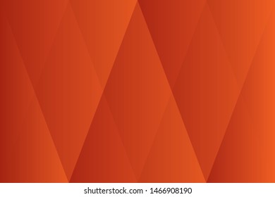 Abstract geometric orange color background, vector illustration