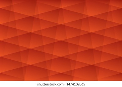 Abstract geometric orange color background, vector illustration