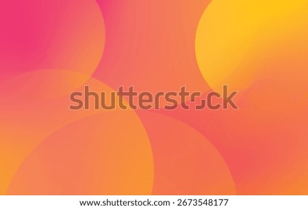 Abstract geometric orange gradient circle vector background