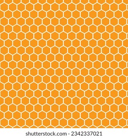 abstract geometric orange honeycomb pattern perfect for background, wallpaper.