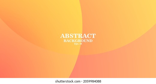 Abstract geometric orange morning backgrounds were also suitable for the social media, website, banner, and poster. Abstract orange background with circles. Vector illustration