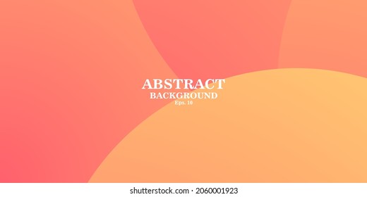 Abstract geometric orange morning backgrounds were also suitable for the social media, website, banner, and poster. Abstract orange background with circles. Vector illustration