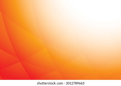 Abstract Geometric Orange And White Color, Modern Design  Background With Round Shape. Vector Illustration.