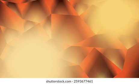 Abstract geometric orange and yellow color, modern design stripes background with polygon shape, low poly pattern. Vector illustration.