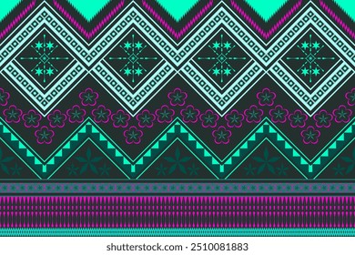Padrão étnico oriental geométrico abstrato projetado para papel de parede, fundo.