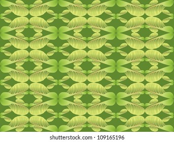 Abstract geometric oriental pattern with plant motif. Indian seamless ornament. Floral  background.