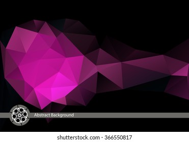 Abstract ,geometric origami background . Vector illustration for design . polygonal illustration .