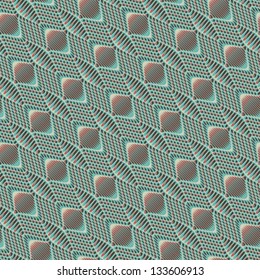 Abstract geometric ornament background. Seamless pattern. Vector.