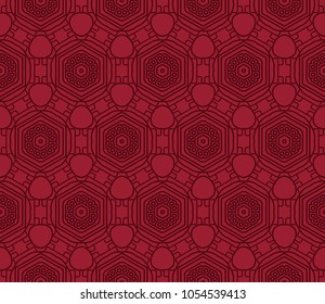 Abstract geometric ornament. Beautiful seamless vector pattern. for Card, print, kerchief design, napkin.