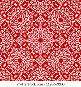 Abstract geometric ornament. Beautiful seamless vector pattern. for Card, print, kerchief design, napkin
