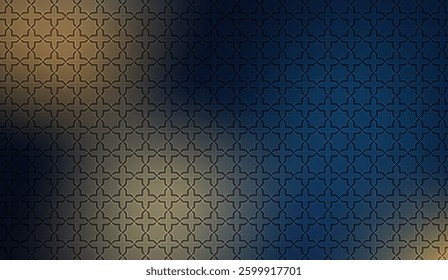 Abstract geometric ornament design with gradient background evokes sophisticated elegance and refined aesthetic, perfect for contemporary visual compositions and creative projects