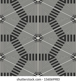 Abstract geometric ornament. Seamless pattern. Vector.