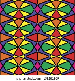 Abstract geometric ornament. Seamless pattern. Vector.