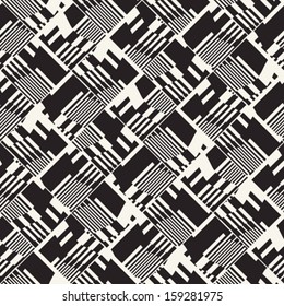 Abstract geometric ornament. Seamless pattern. Vector.