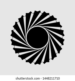 Abstract geometric ornament. Symbol in decorative arabic style.  Design element for covers, cards, invitations.