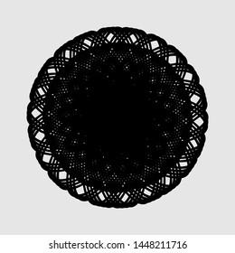 Abstract geometric ornament. Symbol in decorative arabic style.  Design element for covers, cards, invitations.