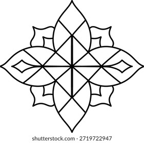 Abstract Geometric Ornament Vector Illustration