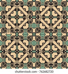 abstract geometric ornament. vector illustration. seamless pattern print for wallpaper