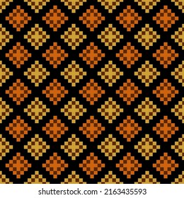 ornamento geométrico abstracto. patrón sin costuras vectorial. fondo repetitivo negro, naranja y marrón. muestra de tela. papel envolvente. impresión continua. plantilla de diseño para la decoración del hogar, prendas de vestir, textiles