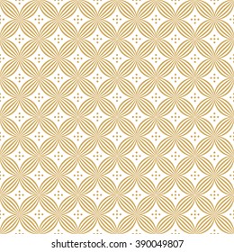 Abstract geometric ornament. Vector seamless pattern.