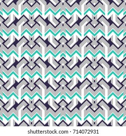 Abstract geometric ornament. Vector seamless pattern